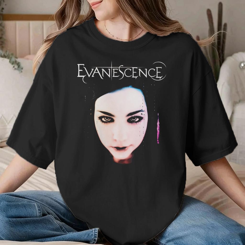 Unisex Unisexs Tshirt Evanescences Rock Funny Cotton Tee Shirt Short Sleeve Music T Shirt Crew Neck Clothes Birthday Gift