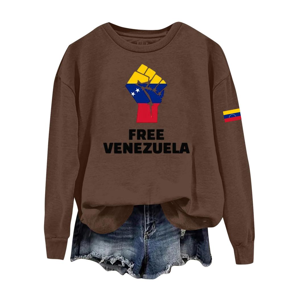 Damen bedruckter lässiger Sport-Kapuzenpullover mit langen Ärmeln und rundem Ausschnitt