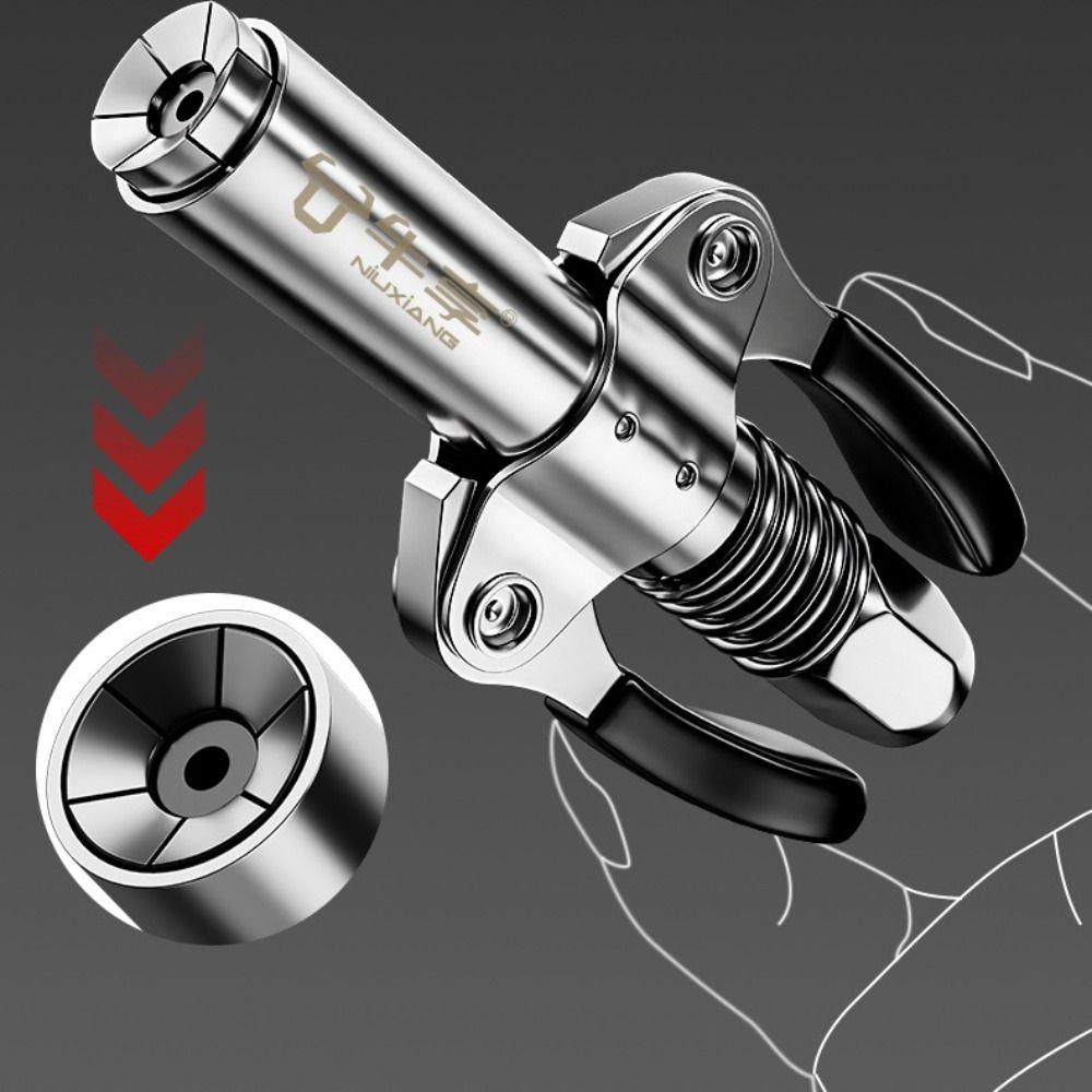 Double Handle Grease Tool Coupler Leak-Free Grease Tip Tool Thickening Grease Nozzle  Automobile
