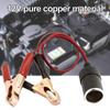 12V-24V Car Cigarette Lighter Socket To Alligator Clip Cord Plug Car Socket Cigarette Extension Male Adapter Battery Lighte T3R8