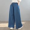 plus size Vintage high waist casual loose Women Spring summer autumn jeans denim wide leg Pants