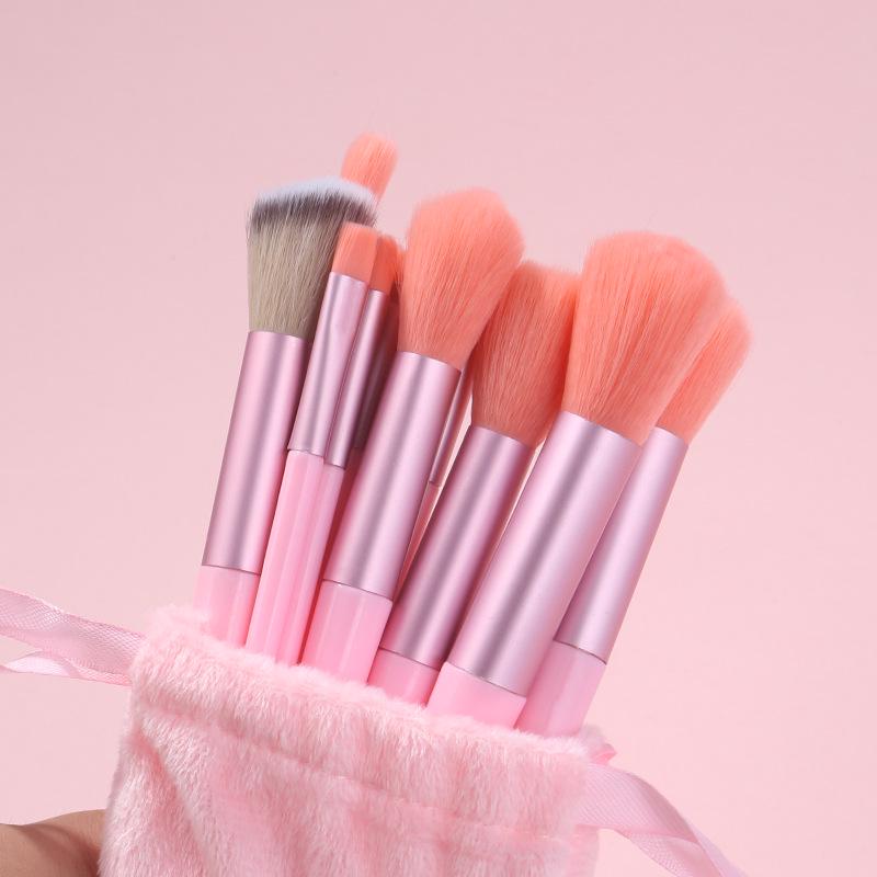 13-Piece Portable Makeup Brush Set: Soft Bristle Blush, Foundation, Eyeshadow Brushes & More