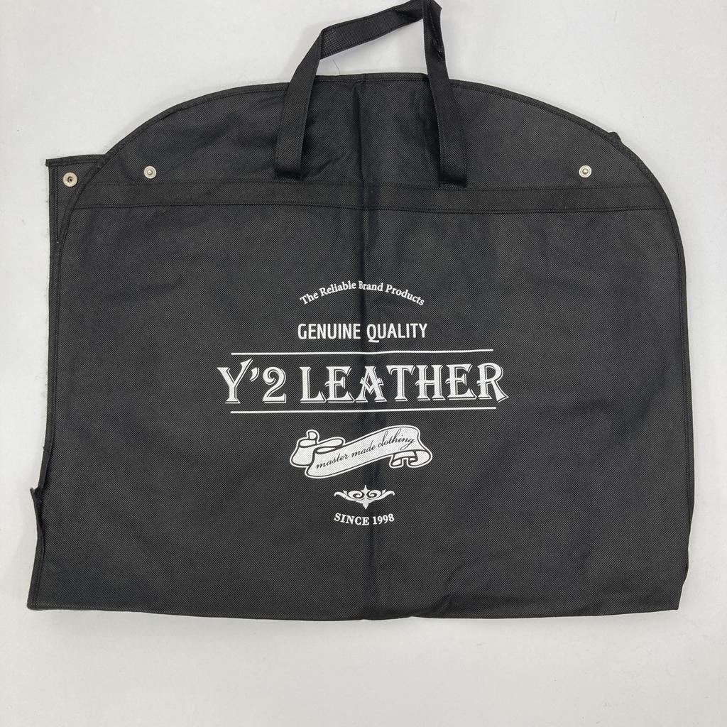 Y'2 LEATHER SR-41 Black Steer Oil Calf Single Rider's Jacket Jacket 40 blackUsed