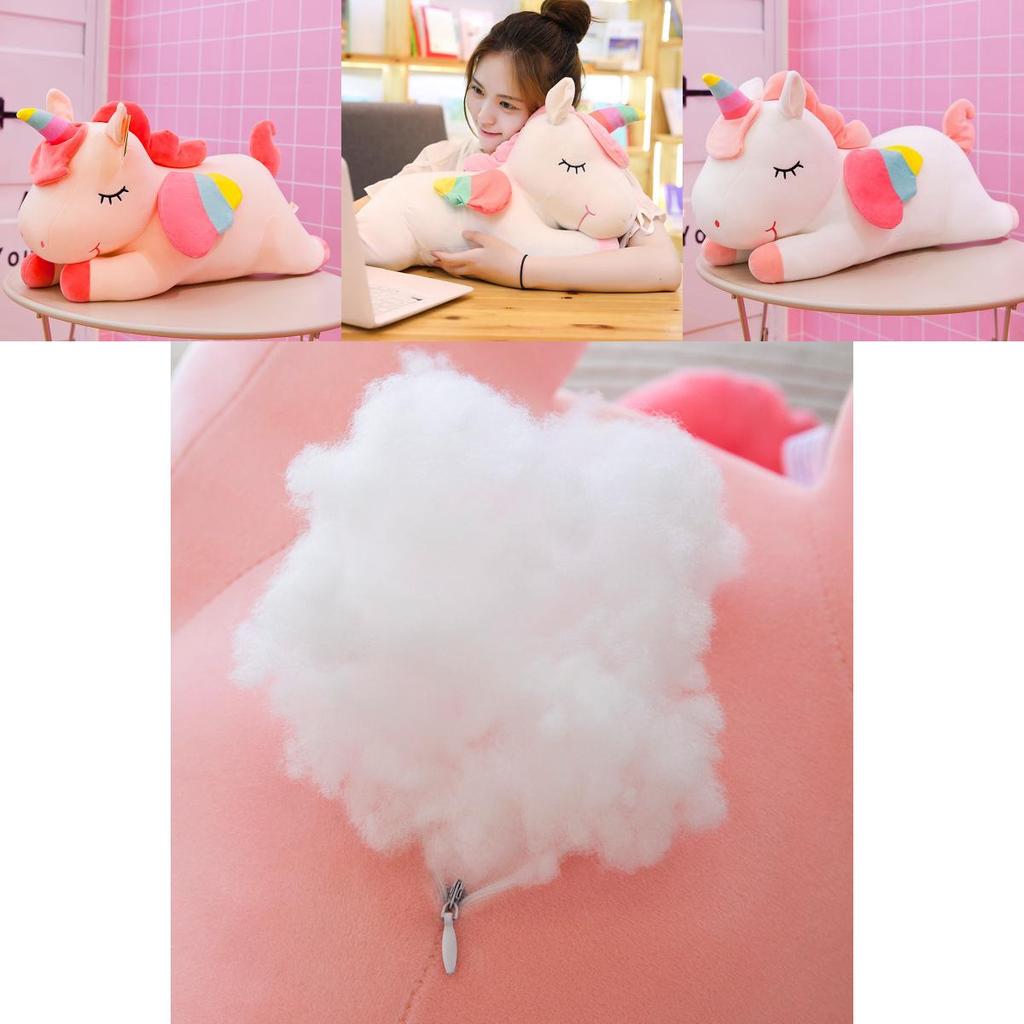 Adorable Unicorn Stuff Toy Soft Plush Doll Cushion Perfect Kids Birthday Gift