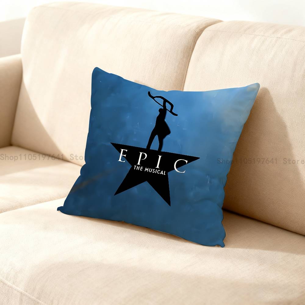 Music E-Epic The Musical Anime Celebrity Merchandise All-Match Printed Pillow Case Sofa Car Office Room Decoration Protector