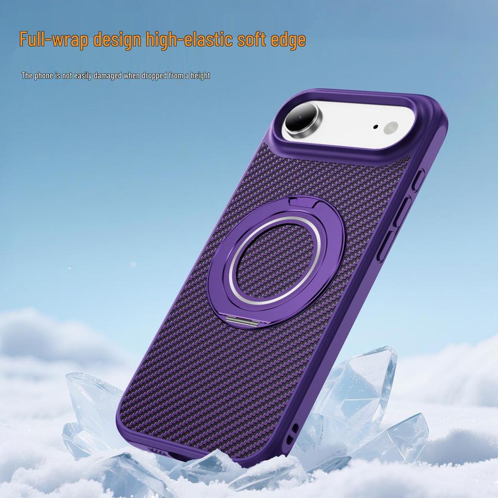 Magnetic Rotating Stand Phone Case for Apple 17 Pro Max