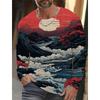 New T-Shirts For Mens Short Sleeve Tops Japanese Style Ukiyoe Graphic Clothing Oversized Summer Apparel Street Male T-shirt Tops