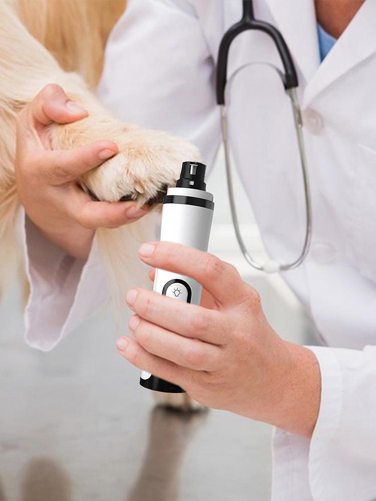 Electric Pet Nail Trimmer Rechargeable Pet Nail Grinder Quiet Dog Nail Trimmer Suitable for Small Middle Large Dogs and Cats