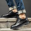 Brand New British Style Luxury Outdoor Brand Thick Bottom Oxford Shoes Men Lace Up Safety Shoes Beef Tendon Outsole Work Shoes
