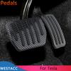 Carbon Fiber Auto Pedale für Tesla Modell 3 Modell3 Modell Y 2022 2023 Anti-Rutsch Gas Bremspedal Abdeckung Pad