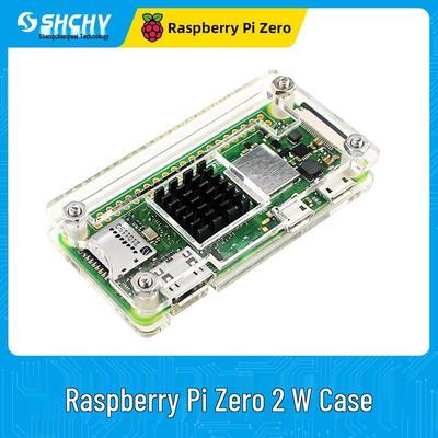 מארז אקרילי שקוף עם גוף קירור עבור Raspberry Pi Zero 2 W