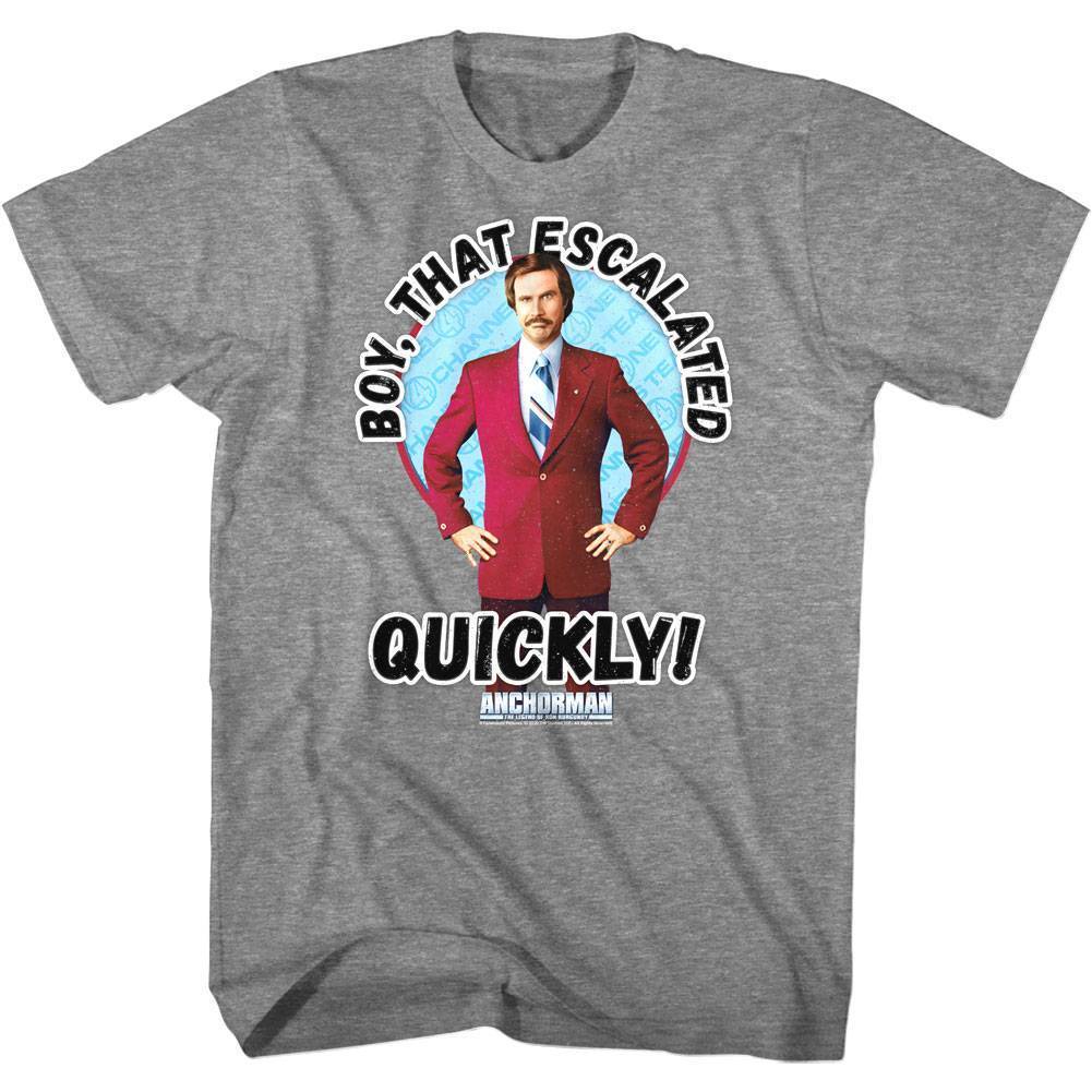Anchorman Boy That Escalated Quickly Men T Shirt XL