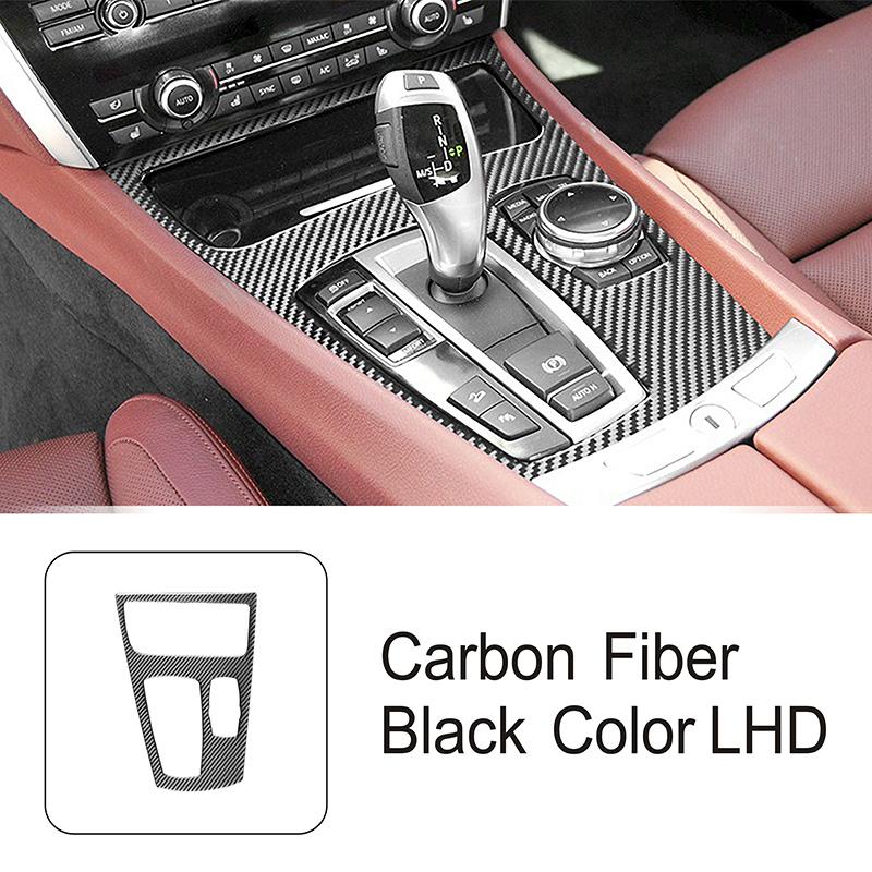 Decoración de Marco de Palanca de Cambios de Fibra de Carbono Para BMW Serie 5 GT F07 2010-2017 Estilo de Coche Cubierta de Botones Elevacristales