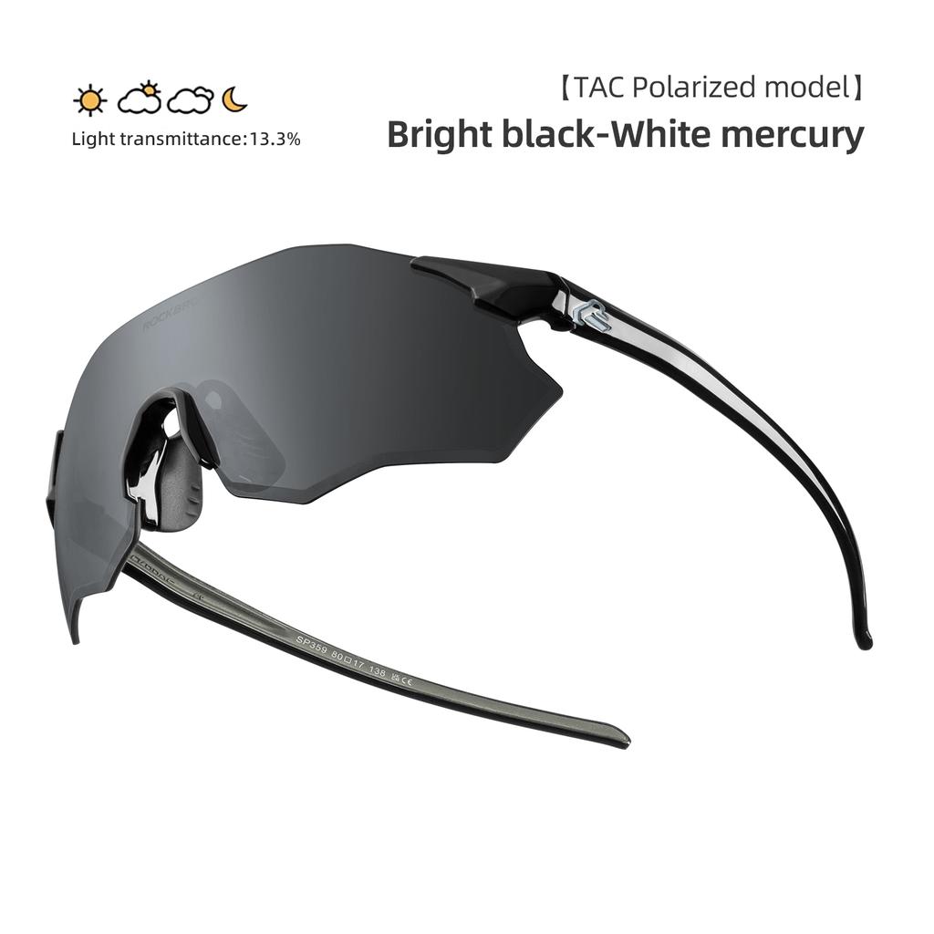 ROCKBROS Cycling Glasses Photochromic/Polarized UV400 Sunglasses MTB Road Bike Eyewear Windproof Goggles Protection Eyewear