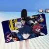Anime Blue Lock Microfiber Blanket Quick Drying Beach Towels Oversized Printing Super Absorbent Pool Towel Blanket