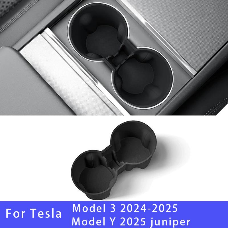 

For Tesla Model Y 2025 juniper /Model 3 2025 2025 Central Control Cup Holder Silicone cup limiter car Interior Accessories