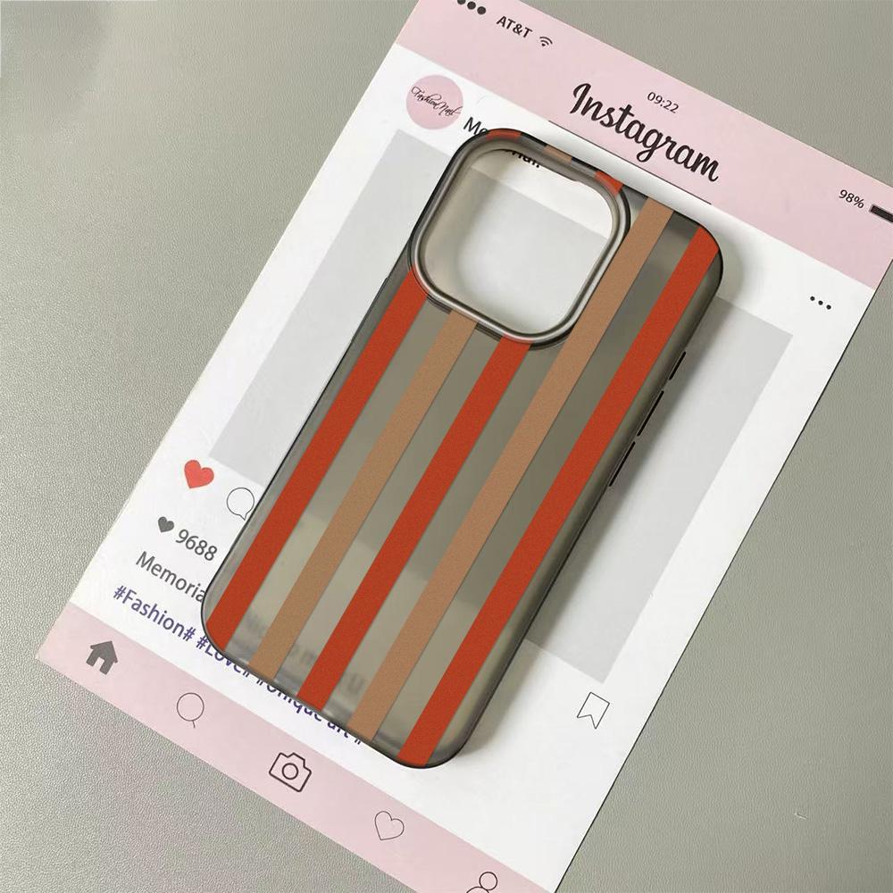 Colorful Vertical Stripes Phone Case For IPhone 11 13 14 PIus 15 12Pro Case 16 17 Pro Max 17Air Case Shockproof Clear Soft Case