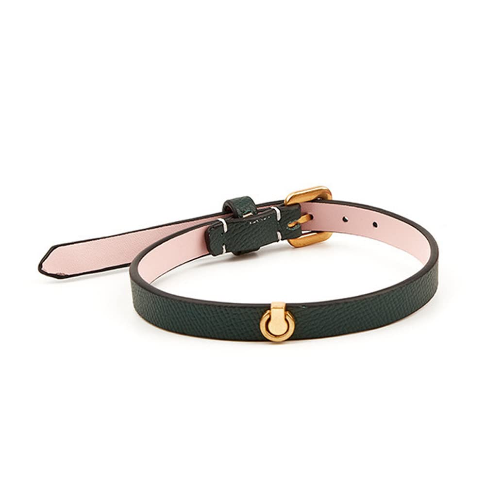 

Choker Necklace for Genuine Leather Choker Stainless Accessory [Rockyu] Women, Green, Necklace, Belt, Steel, Hypoallergenic, Birthday, Party, Gift, зелений