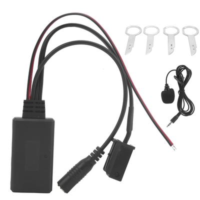 Bluetooth 5.0 AUX Audio Adapter 8Pin Microphone Handsfree Kit Fit for Ford 50006000 CD Stereo
