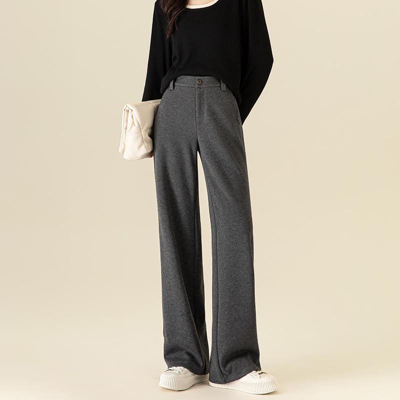 Yifei 2024 Warm Mulberry Silk & Wool Pants - Comfortable, Figure-Flattering Winter Wear