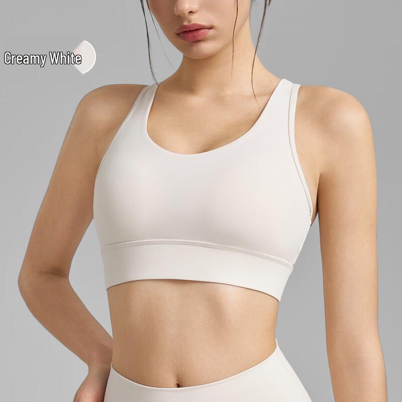 

Yimai High-Intensity Fixed Cup Spliced Mesh Sports Bra