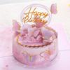 New 3D Happy Birthday Card Four-Layer Birthday Cake Foldable Gift Card Best Wishes Pop Up Mother's Day card Birthday Party