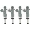 Fuel Injectors Set of 4 Fit for Nissan for Frontier 2005-2019, 12Holes, 16600EA000 FJ744