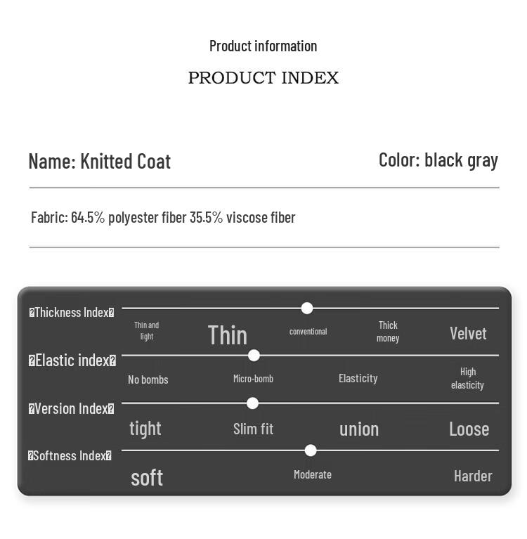 TRiES Men's Slim-Fit Knitted Mid-Length Coat