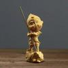 Taihang Cliff Cypress Sun Wukong Sculpture: Creative Solid Wood Monkey Desktop Ornament