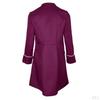 Coat Steampunk Gothic vintage Punk Casual Loose Solid Color Jacket Suit Buttoning