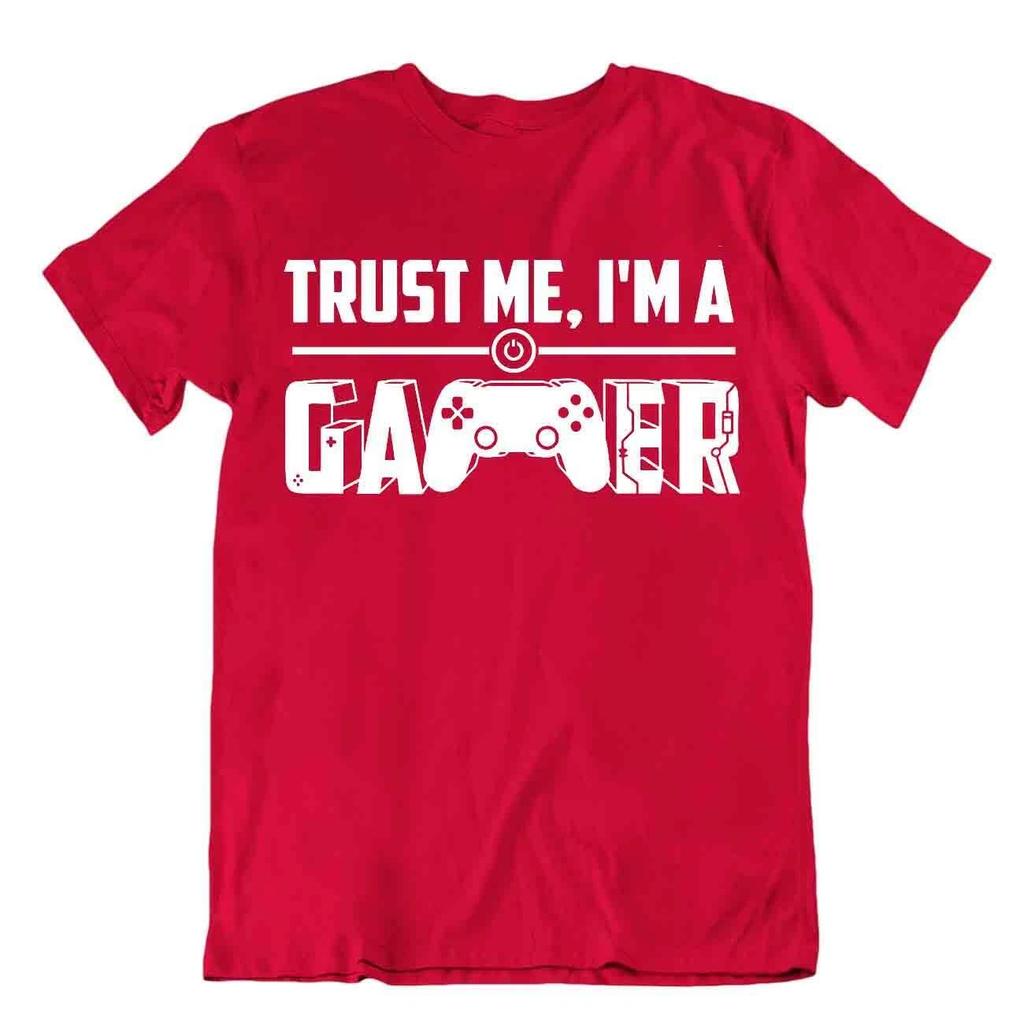 Trust Me I'm A Gamer T-Shirt Novelty Slogan Nerd Tee Teacher Joke Shirt