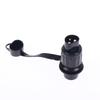 Tomada de Reboque de 12V com 3 Pinos Conector de Plugue Plano Plástico Conector de Cabo para Carro Europeu Tomada Plugue de Alimentação para Reboque Caminhão