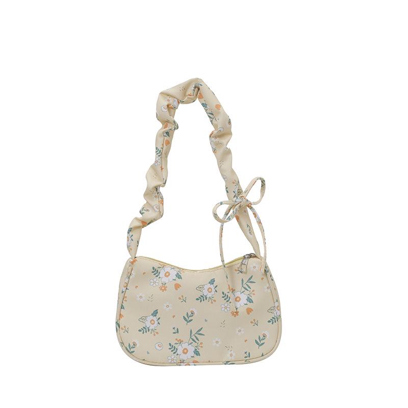 

Женская плиссированная сумка-багет на осень/зиму 2025 - Модная сумка на одно плечо жёлтый