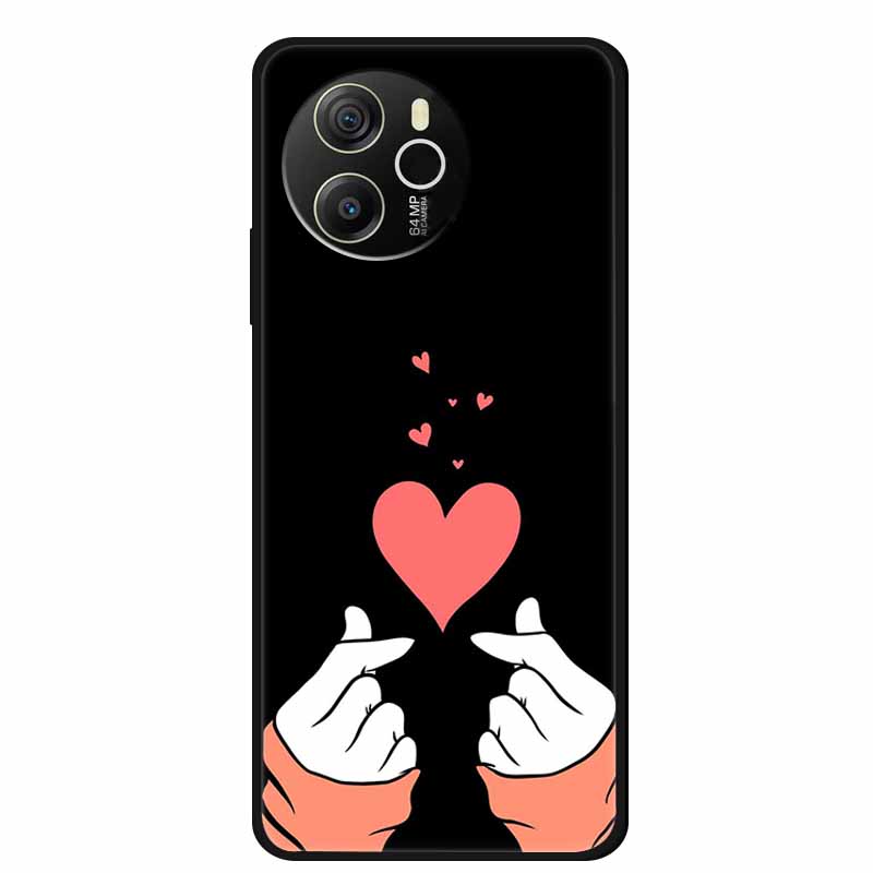 Coque For Blackview Shark 8 Case Cute Cartoon Black Silicone Soft Phone Cases For Blackview Shark 8 Back Cover Case Shark8 Funda