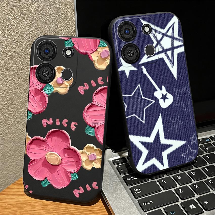 For Itel A05S A04 A60S A16 A33 Plus A56 A23 A58 A25 Pro A49 A35 A18 Phone Case Colorful Graffiti Matte Silicone Cover For Itel Anti Fingerprint Bumper
