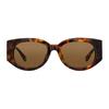 GUCCI Temple Decoration Cat's Eye Sunglasses Women's Tortoiseshell