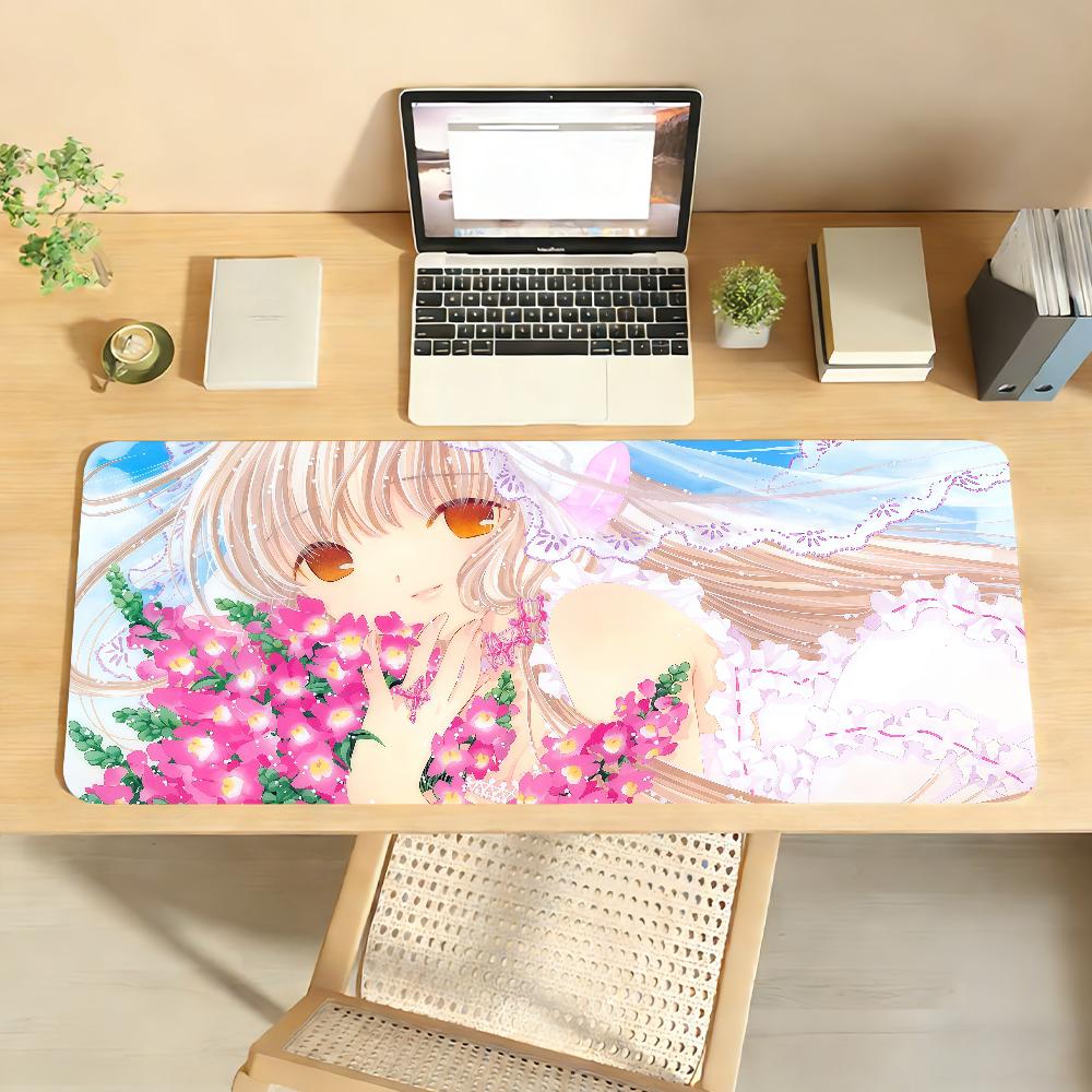 Cartoon C-Chobits Mouse Pad Anti Slip Rubber Edge Locked Thickened Laptop Gaming Desk Mat