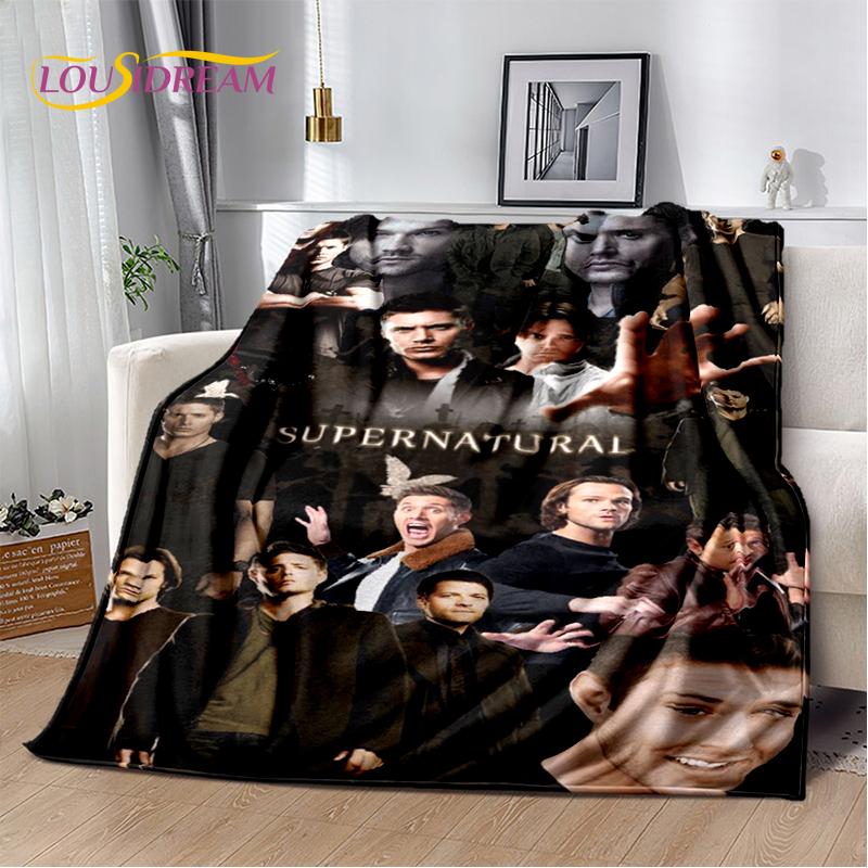 3D SPN Supernatural Sign Dean Sam Blanket,Soft Throw Blanket for Home Bedroom Bed Sofa Picnic Travel Office Cover Child Gift