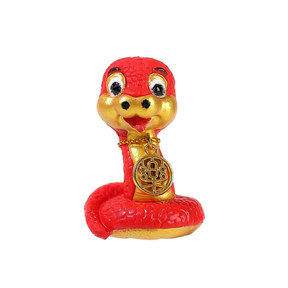4pcs Zodiac Snake New Year Snake Figurine Cute Snake Year Mascot  New Year Decoration Gifts