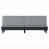Sofa Bed Light Grey Fabric