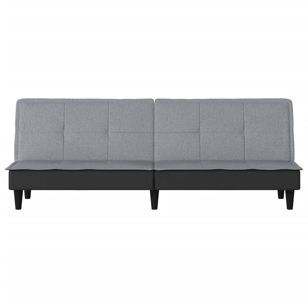 Sofa Bed Light Grey Fabric