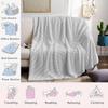 Pale Spiral Grid Flannel Blanket Warm Soft Halloween Christmas Couch Warm Cozy Decorative Decor Gift for All Season