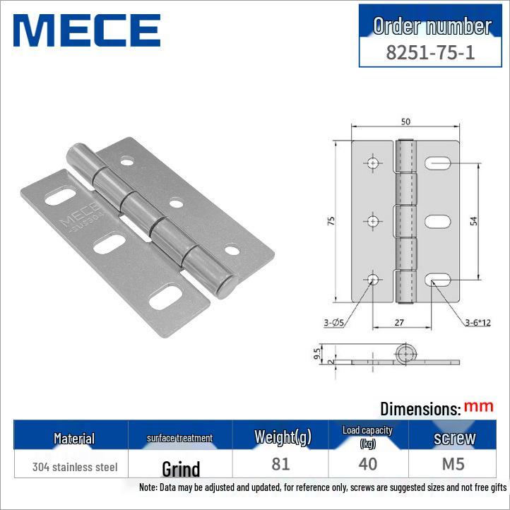 304 Stainless Steel Thickened Cabinet & Wooden Door Hinges