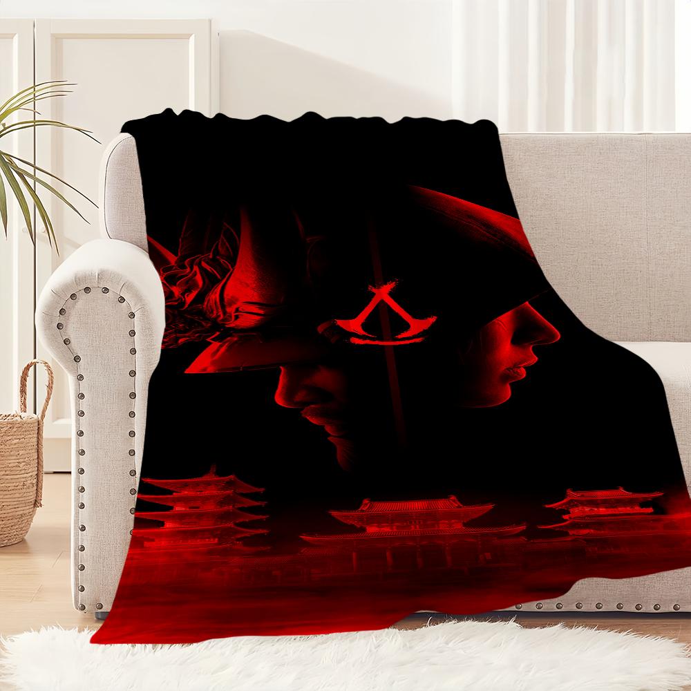 Game A-Assassins Creed S-Shadows Blanket Plush Nap Sofa Rug for Living Room Warm Office Bedroom Birthday Home Travel Kid Gifts