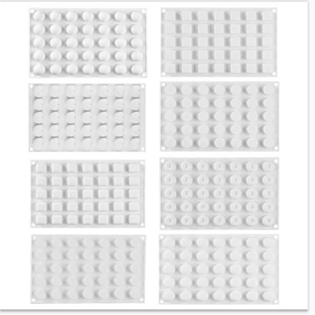 Silikon-Halbkugelform zum Backen und für die Schokoladenherstellung Lebensmittelqualität Flexibel Antihaftbeschichtet 42 Mulden Halbkreisform Kuchenformen für Desserts