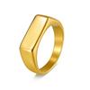 Cross-border Hot Sale Square Hammered Texture Ring Set: Simple Daily Commute & Outdoor Sports Finger Rings
