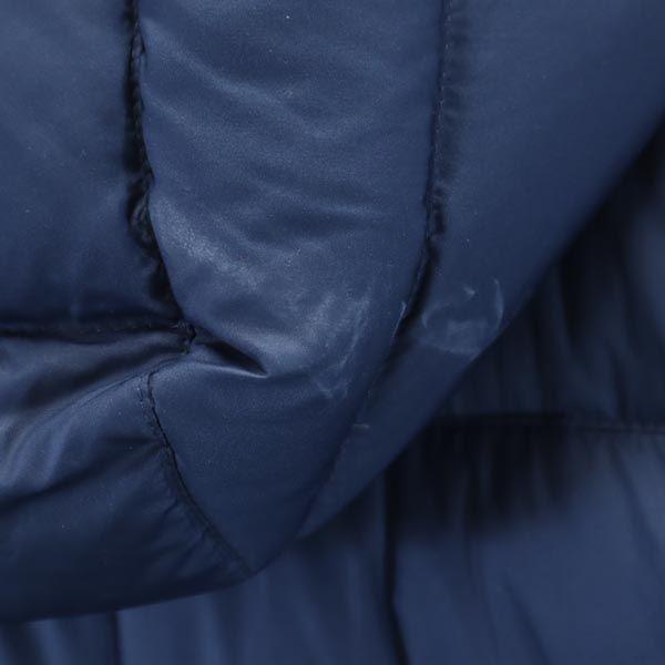 L.L.BEAN Down Coat M Navy Hood Women Used