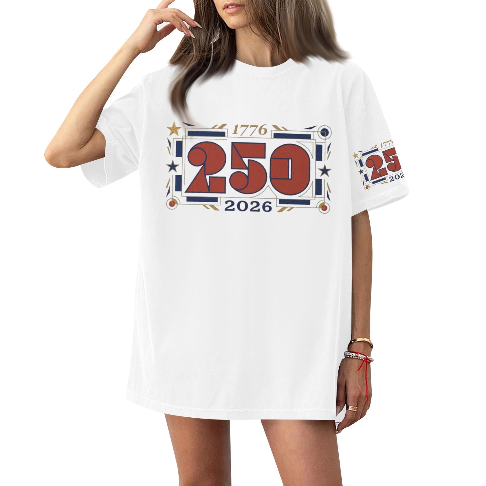 

Жіноча футболка з круглим вирізом, з принтом, з короткими рукавами XL білий