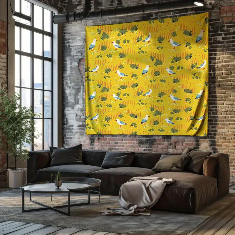 Wall Tapestry Aesthetic Room Decor Nature Landscape Vintage Floral Home Textile Couch Cover Backdrop Scenic Art