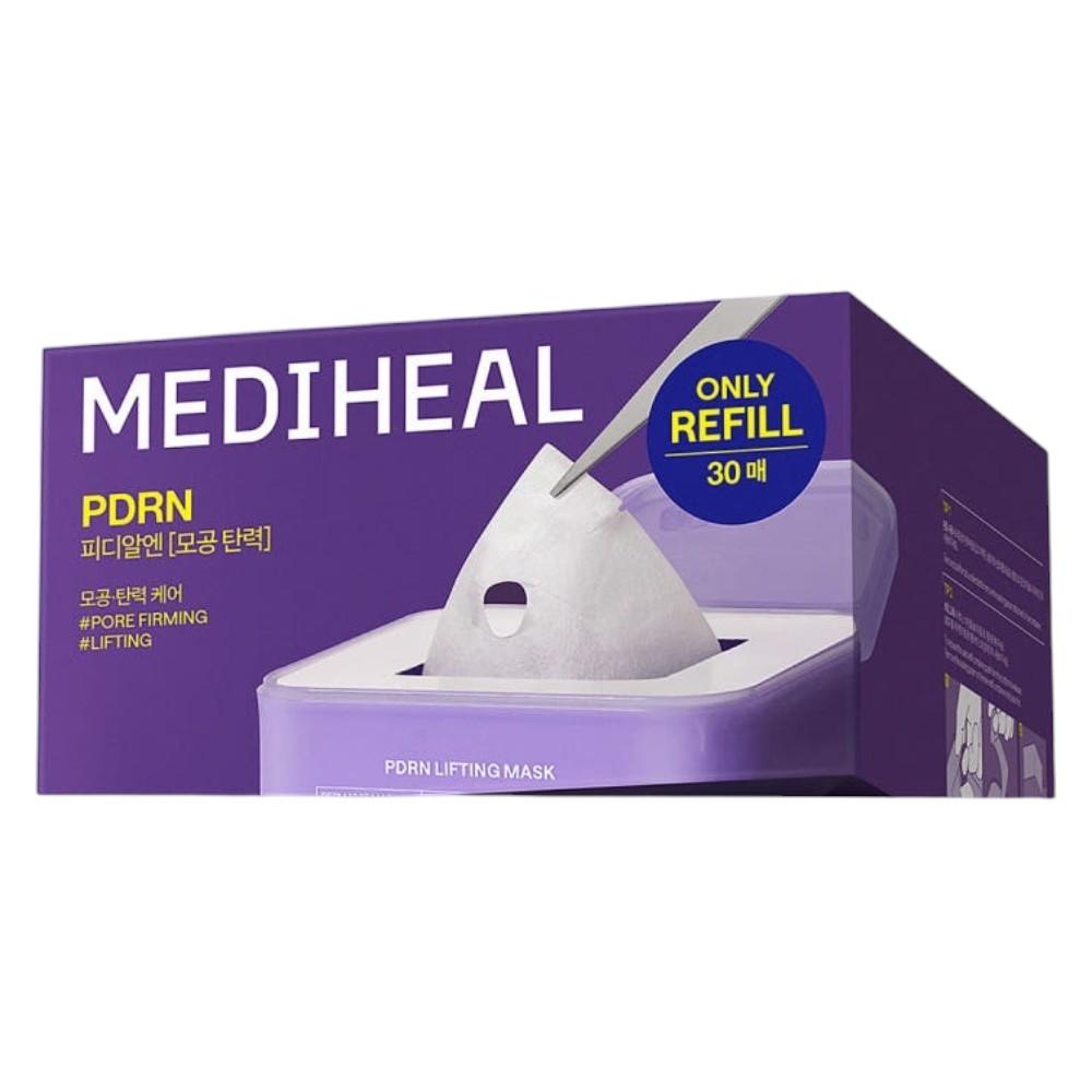 Mediheal Derma 365 Quick Daily Pull-Out Sheet Mask Refill PDRN Skin-Firming Nourishing Mask 30 Sheets (350ml)